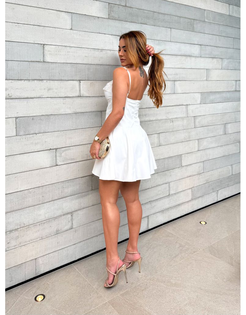 Vestido Decote Jully Branco 