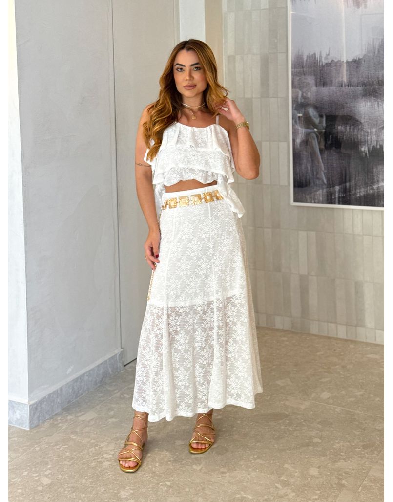 Conjunto Rendado Dara Branco