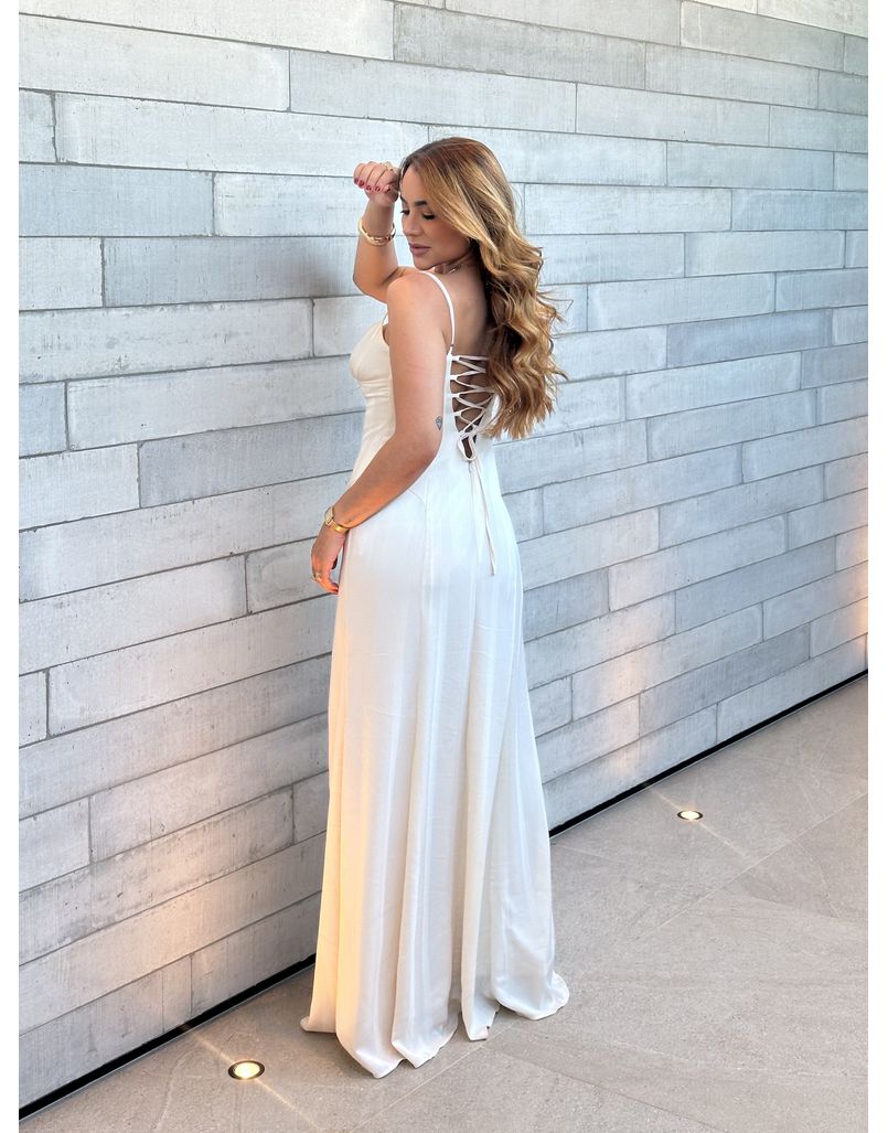 Vestido Longo Marrocos Champagne