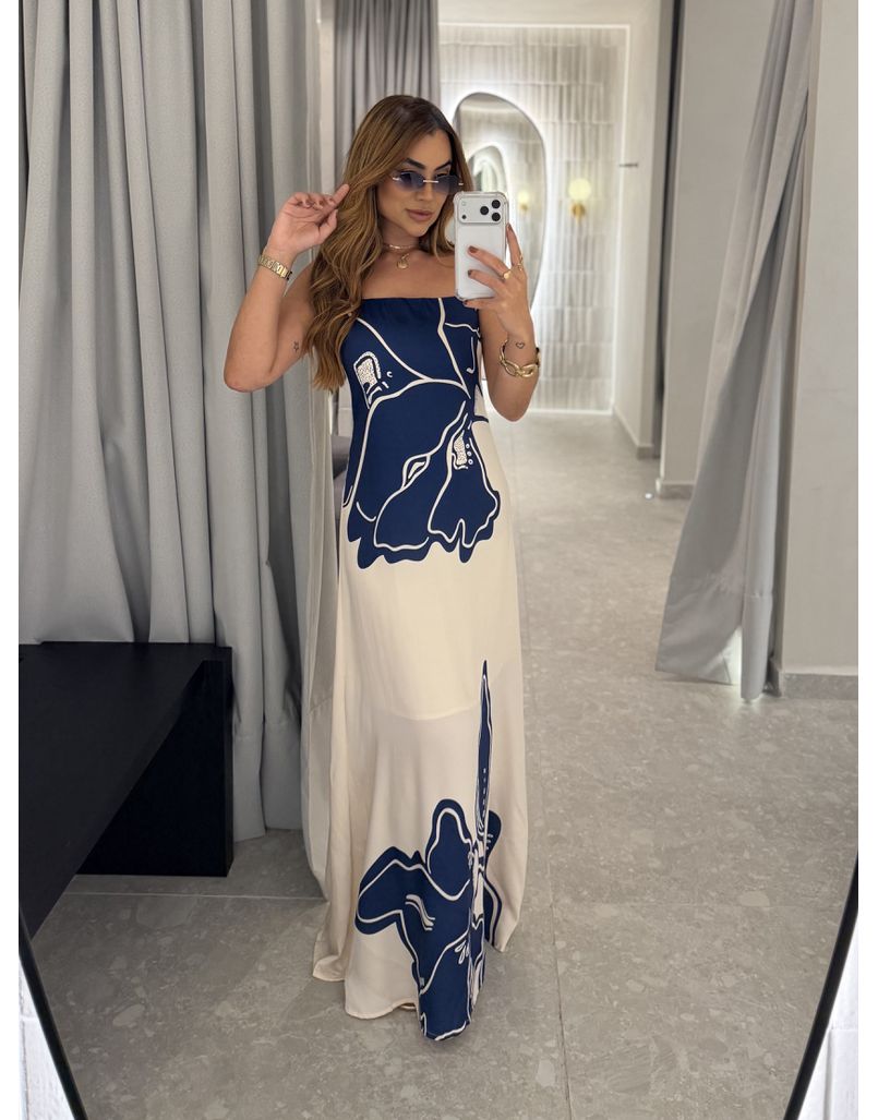 Vestido Longo Estampado Zoe Marinho