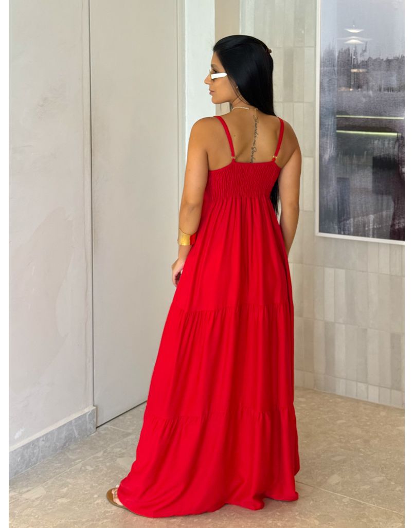 Vestido Viscolinho Louise Vermelho