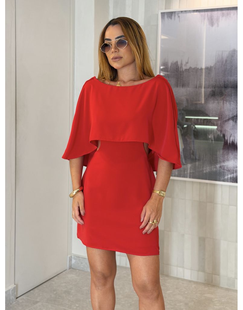 Vestido Vazado Verônica Vermelho 