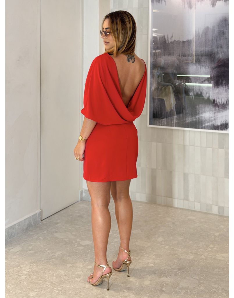 Vestido Vazado Verônica Vermelho 