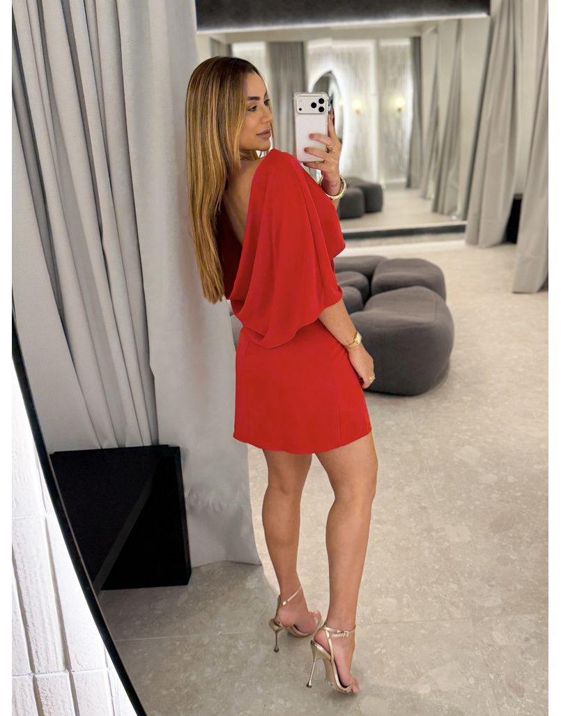Vestido Vazado Verônica Vermelho 