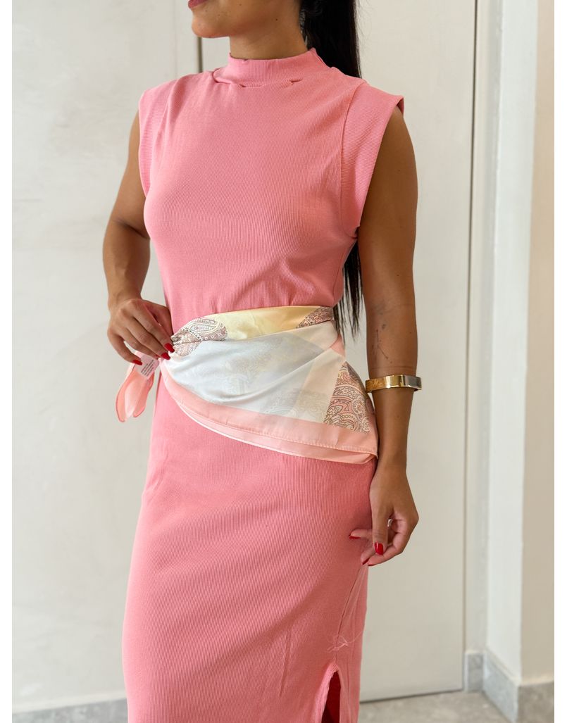 Lenço Elis Manteiga/Rosa