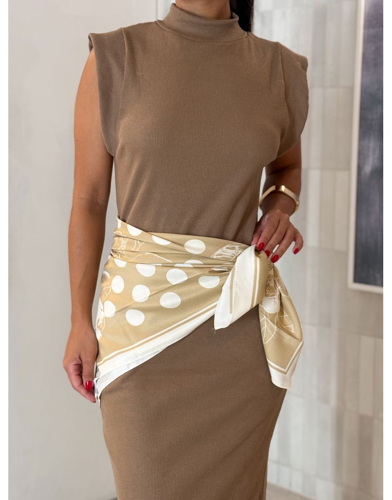 Lenço Elaine Cappuccino