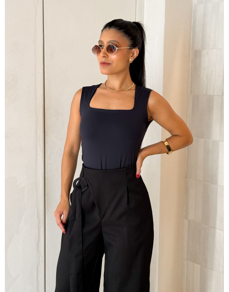 Body Decote Agatha Preto