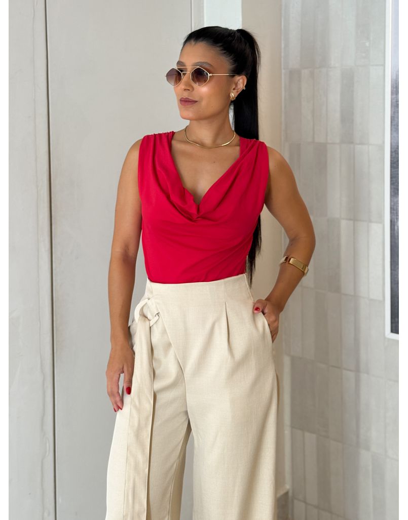 Body Decote Gaia Vermelho