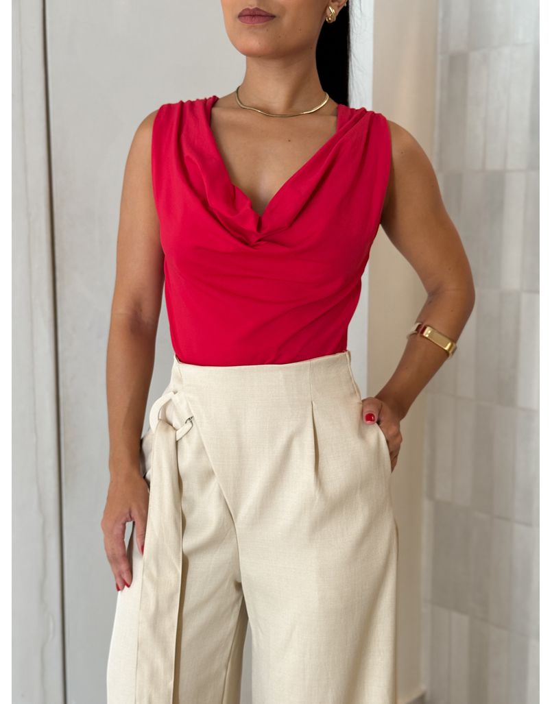 Body Decote Gaia Vermelho