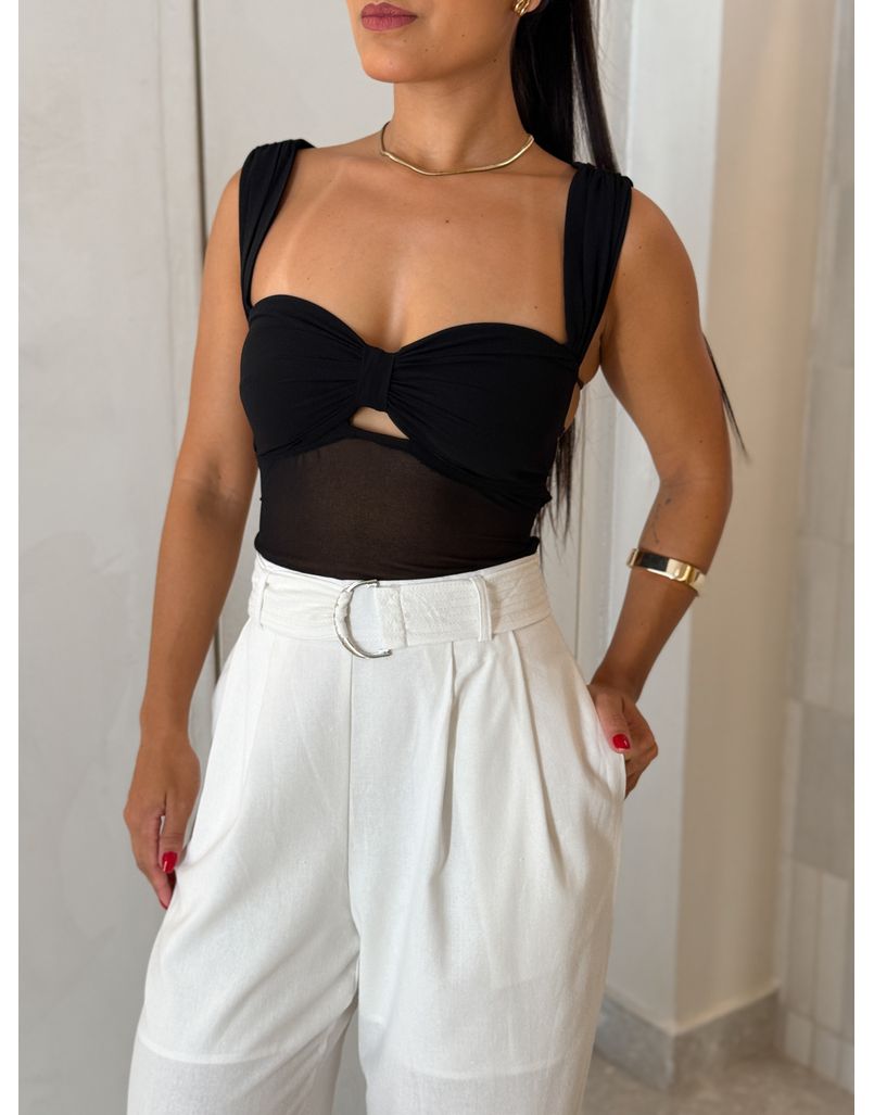 Blusa Amarração Alessandra Preta