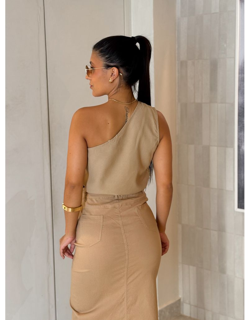 Blusa Viscolinho Viena Cappuccino