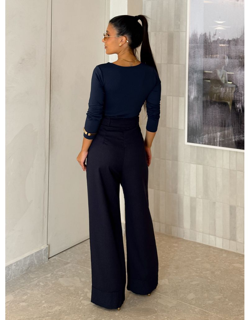 Calça Linho Célia Azul