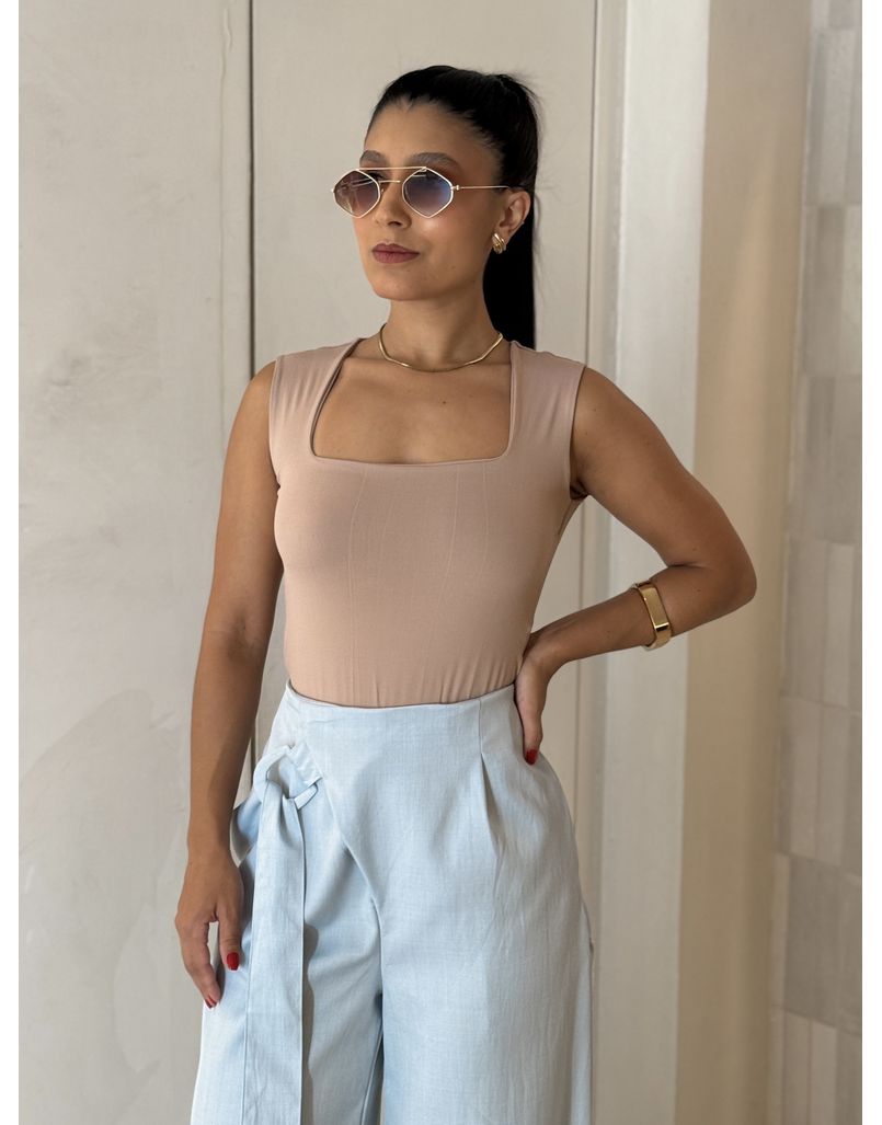 Body Decote Agatha Cappuccino