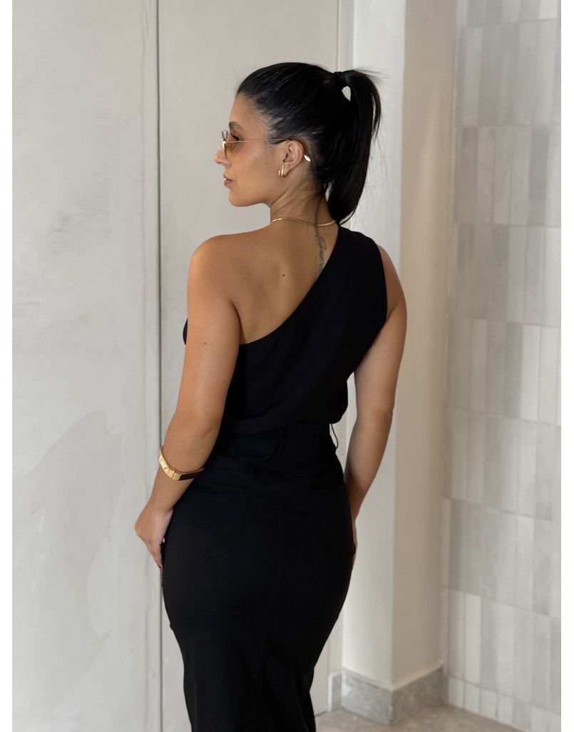 Blusa Viscolinho Viena Preto