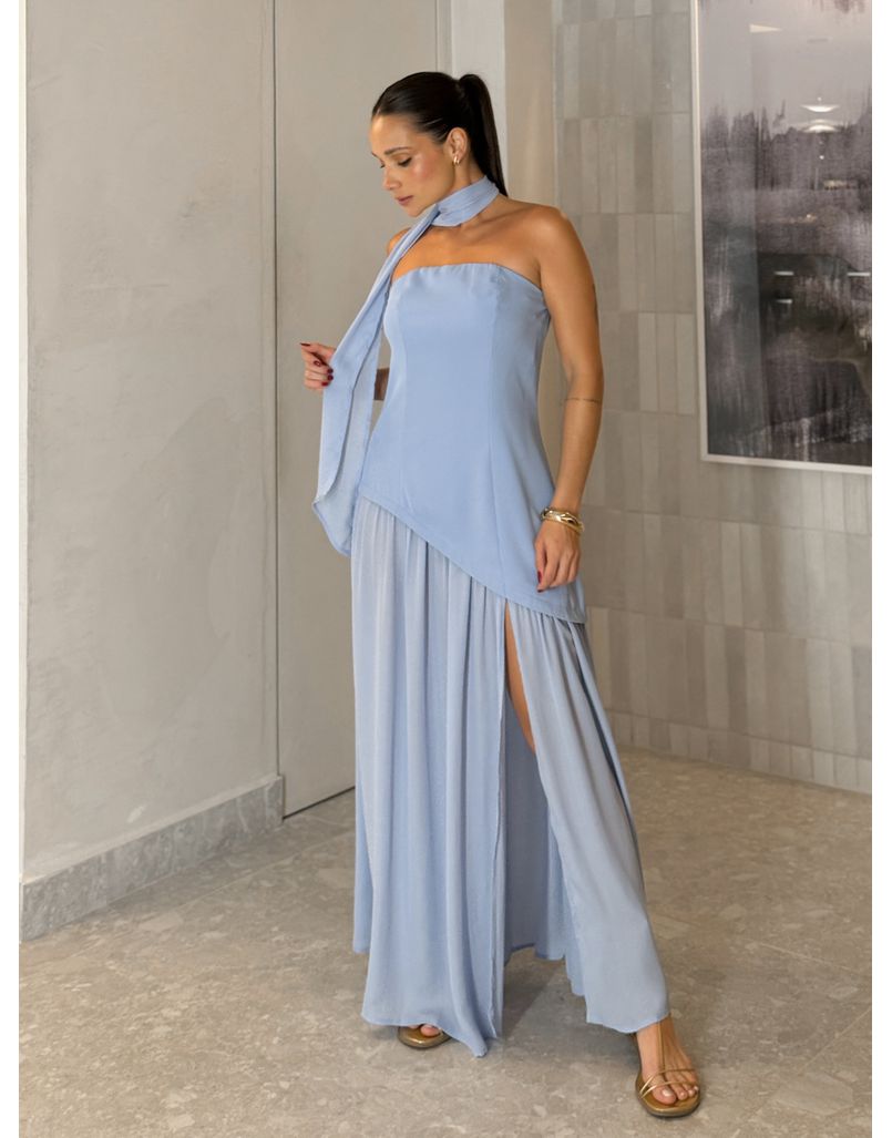 Vestido Midi Polly Azul