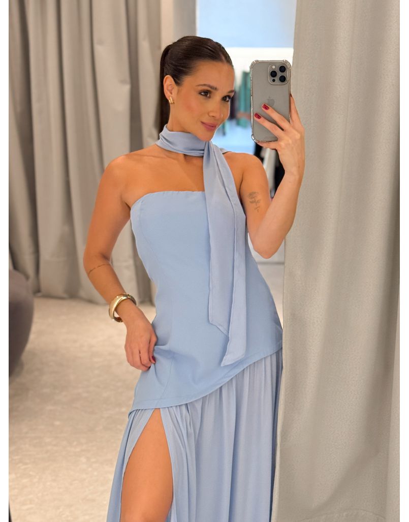 Vestido Midi Polly Azul
