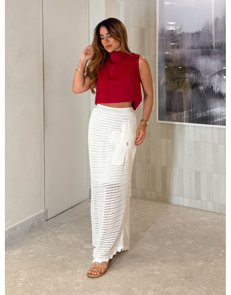 Saia Tricot Aisha Branco