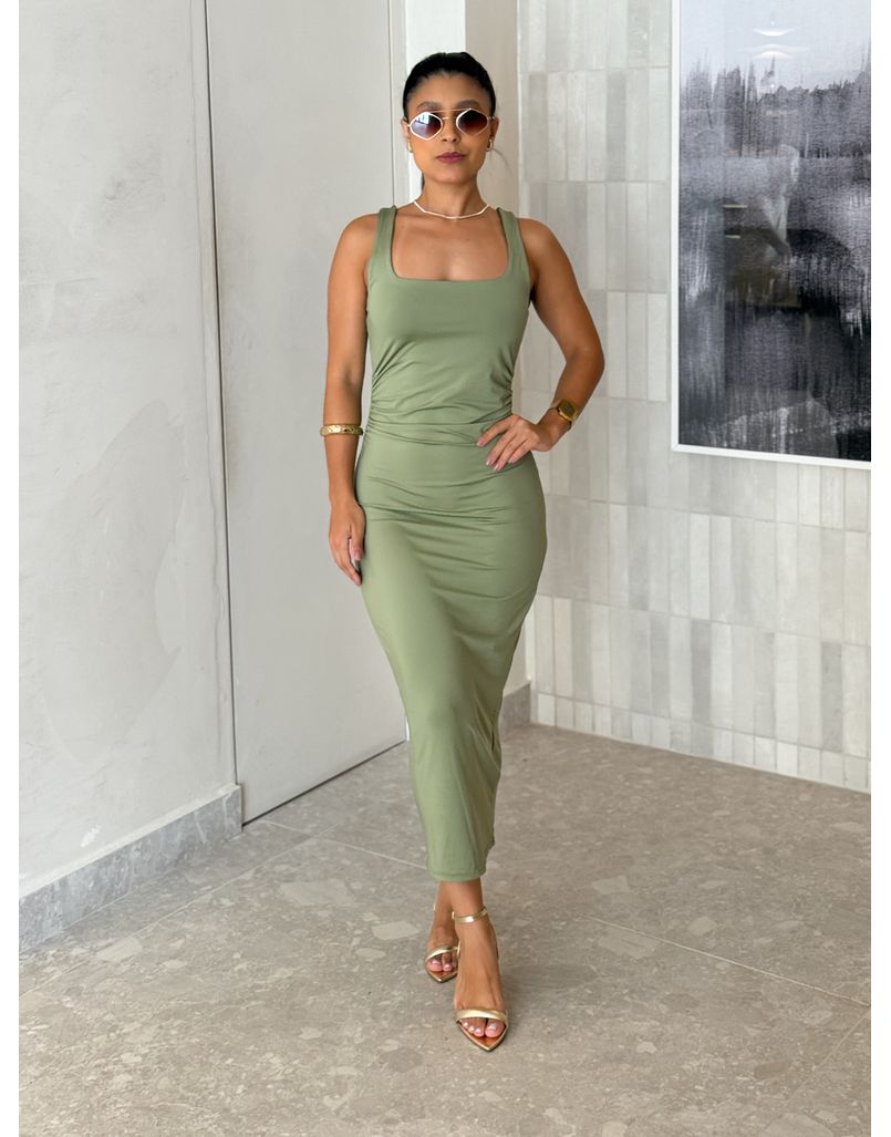 Vestido Midi Alça Beth Oliva