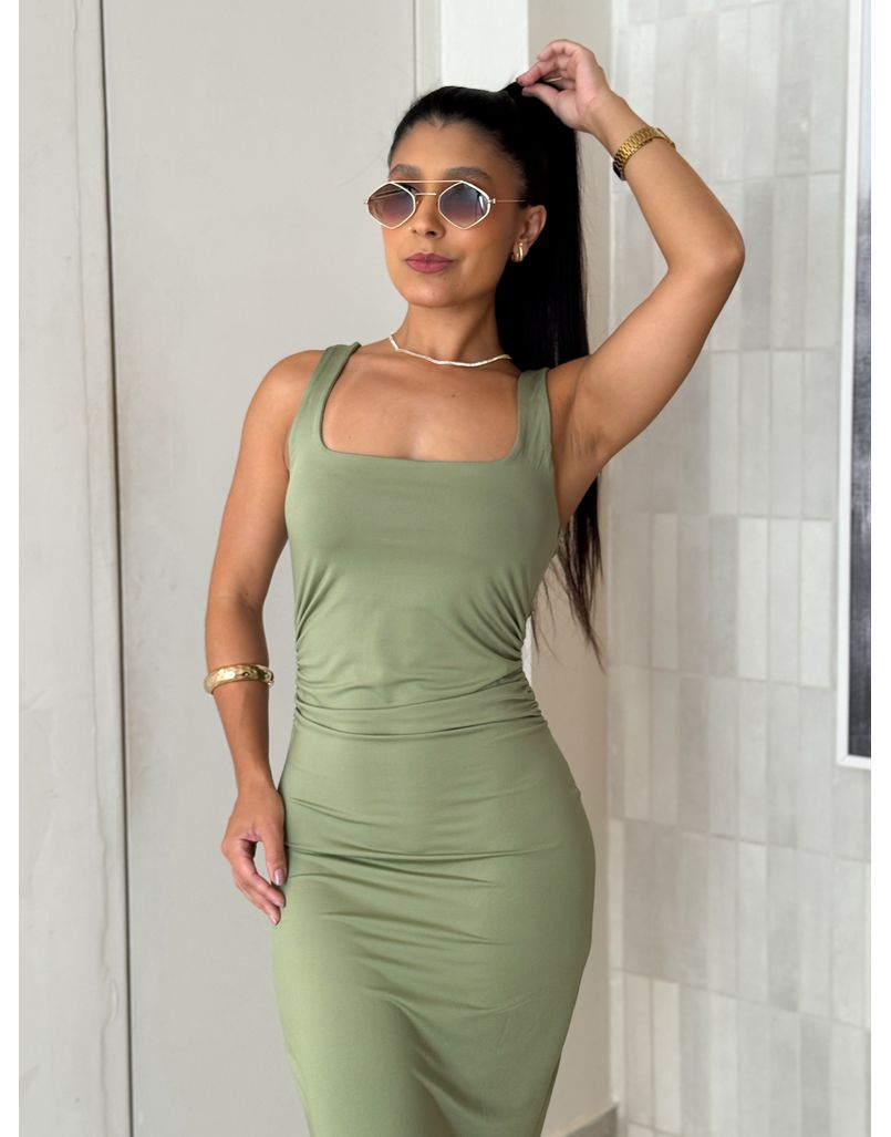 Vestido Midi Alça Beth Oliva