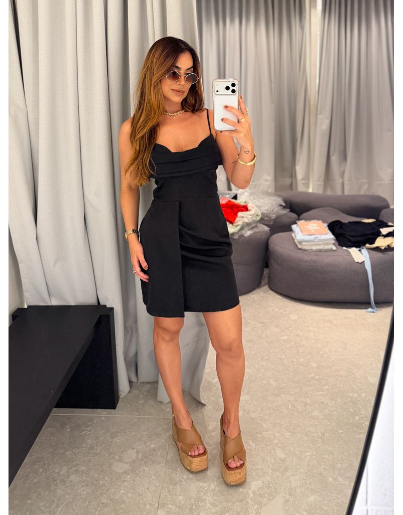 Vestido Alça Lily Preto