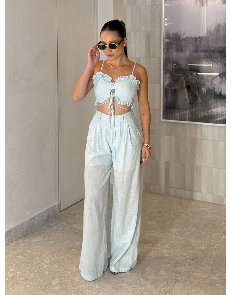 Conjunto Calça Mariane Baby Blue