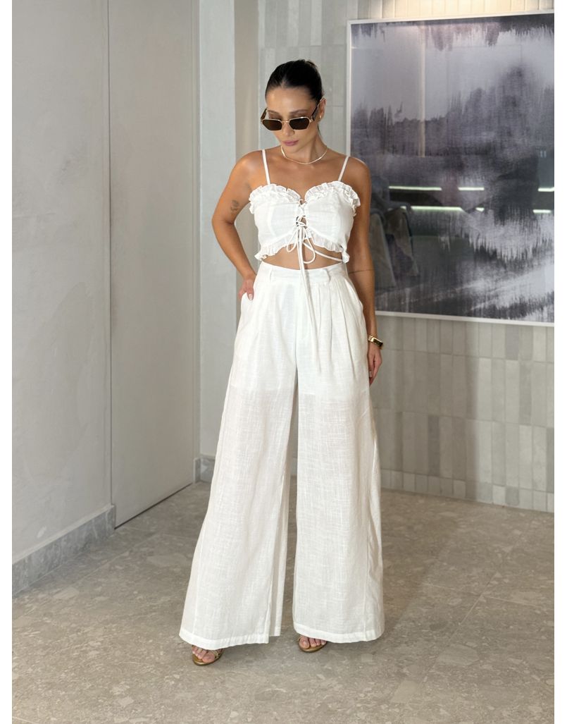 Conjunto Calça Mariane Branco 