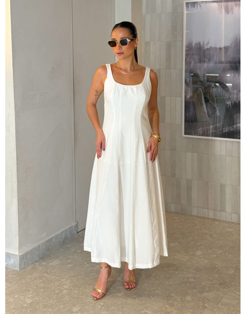 Vestido Midi Perry Branco