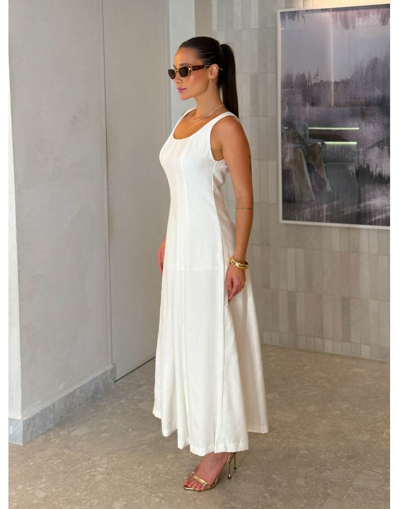 Vestido Midi Perry Branco