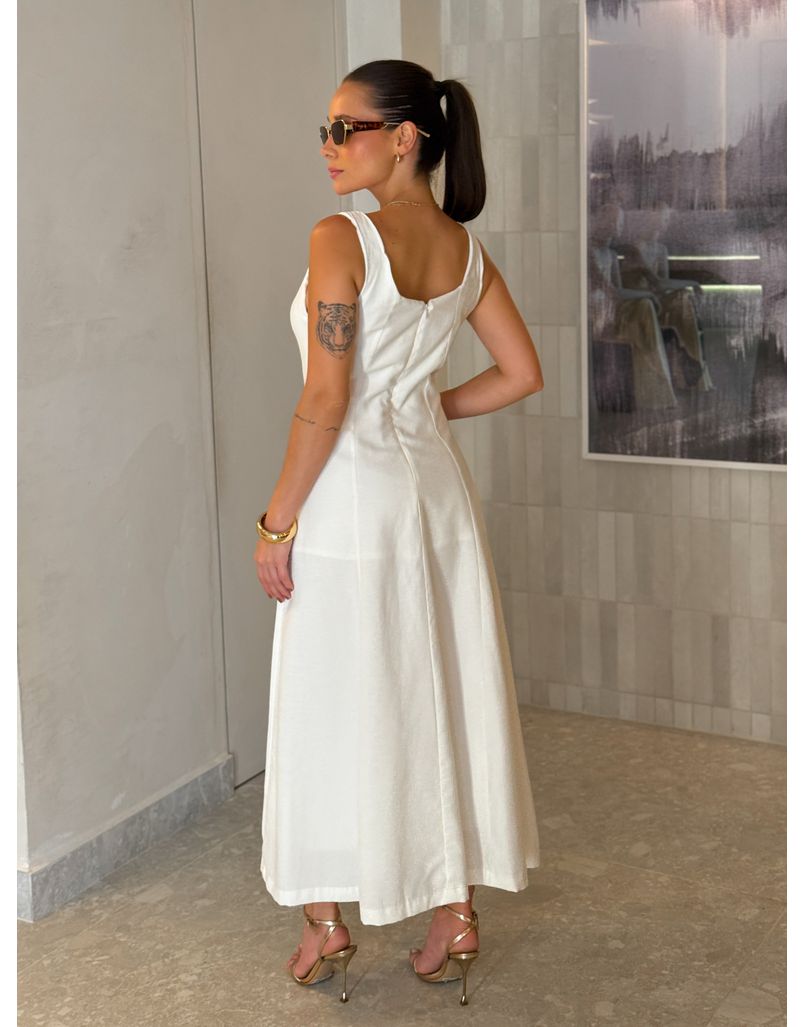 Vestido Midi Perry Branco