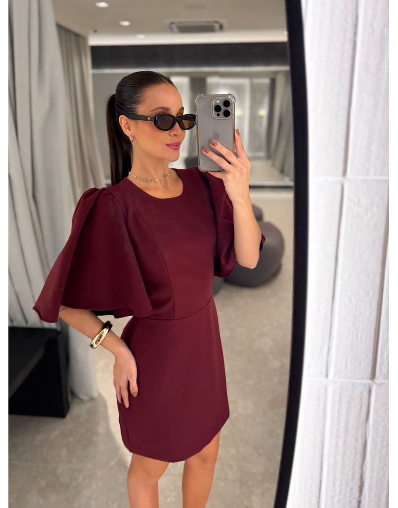 Vestido Alfaiataria Angel Cereja