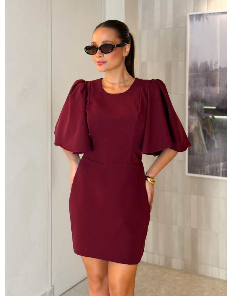 Vestido Alfaiataria Angel Cereja