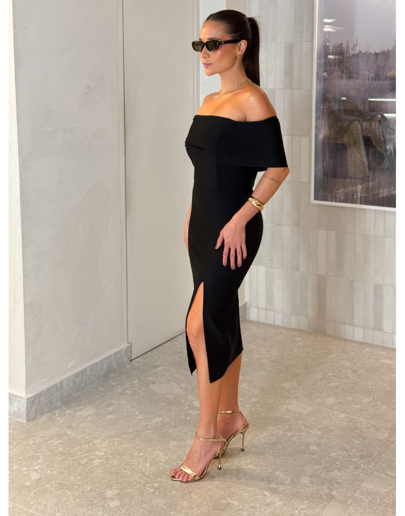 Vestido Ombro a Ombro Jasmim Preto 