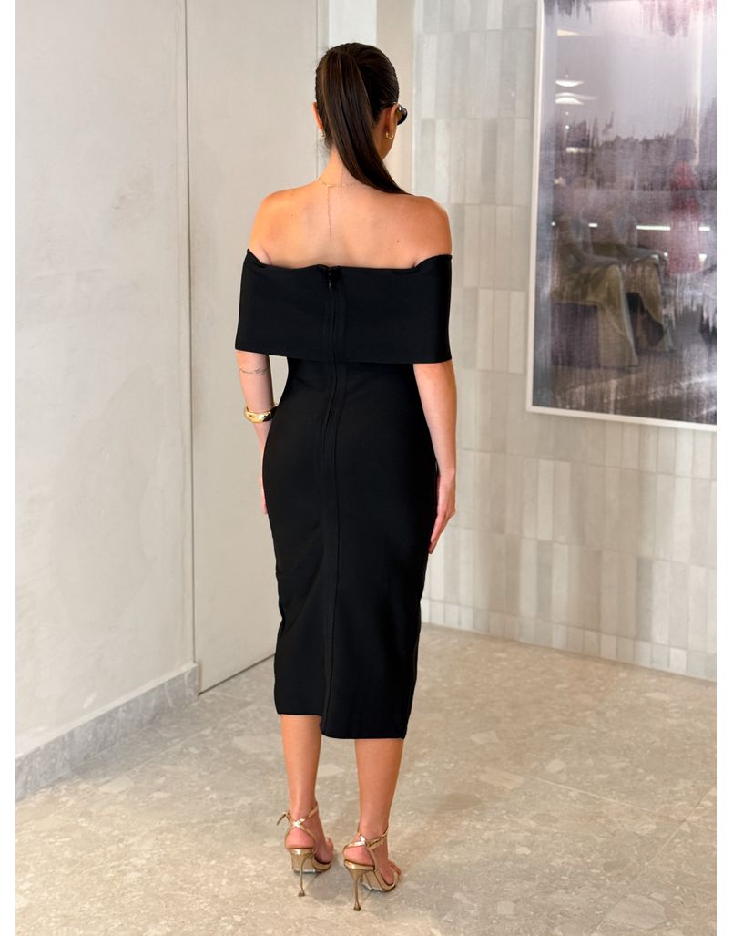 Vestido Ombro a Ombro Jasmim Preto 