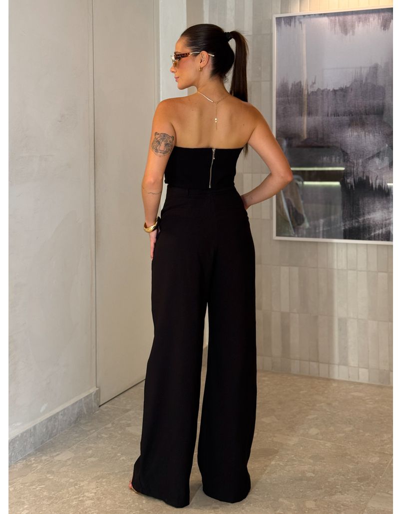 Calça Reta Peach Preta