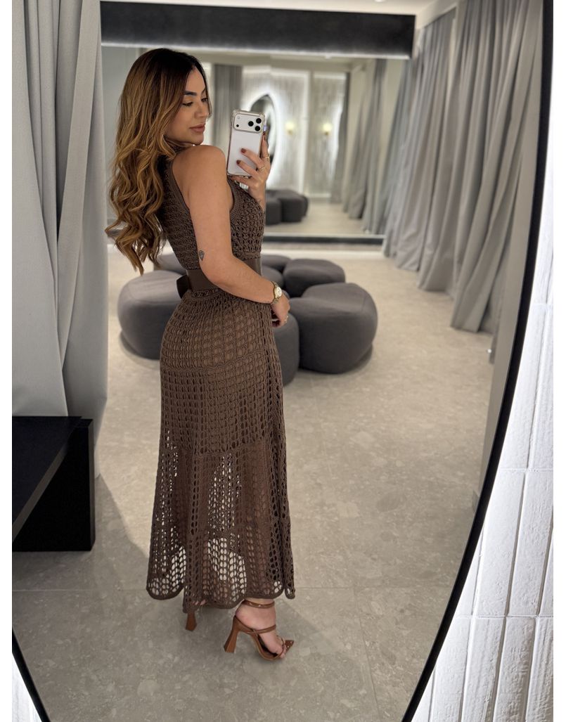Vestido Tricot Marcela Café 