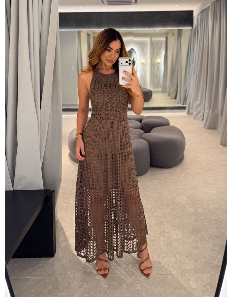 Vestido Tricot Marcela Café 