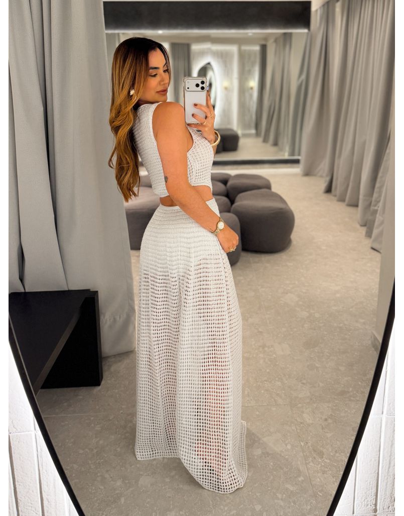 Vestido Tricot Rosane Branco