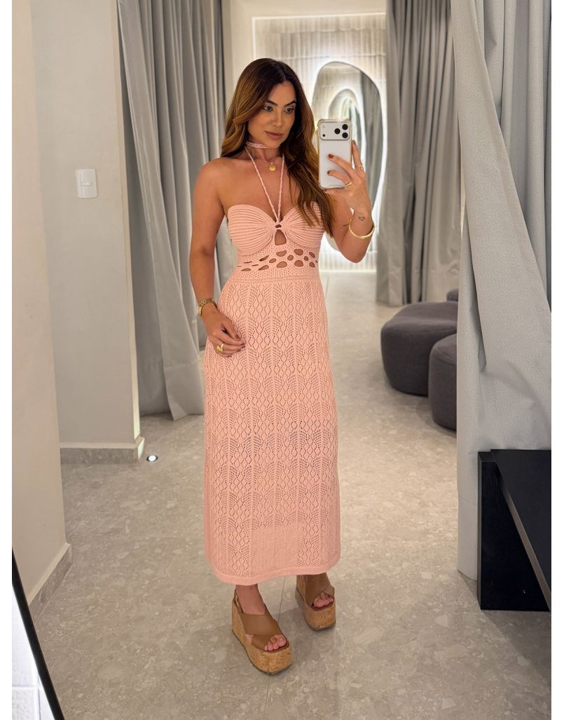 Vestido Tricot Verônica Rosa