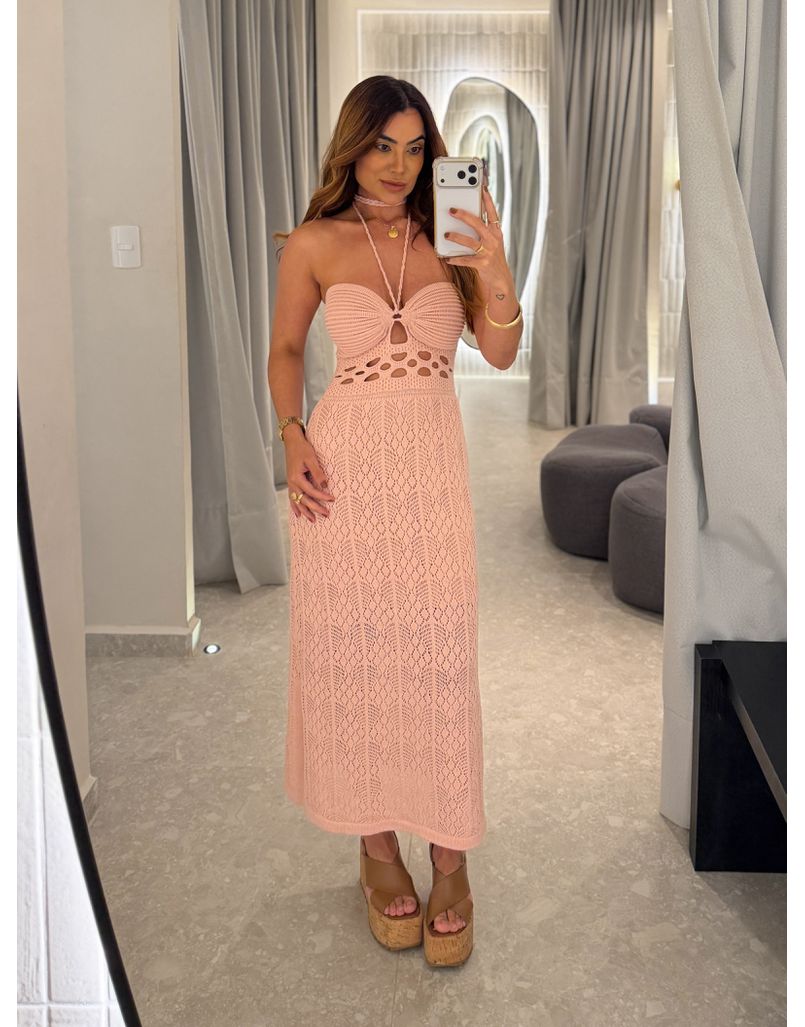 Vestido Tricot Verônica Rosa