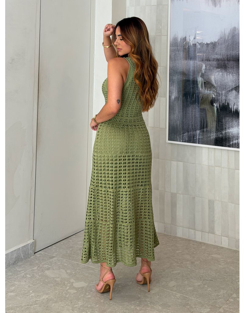 Vestido Tricot Marcela Verde