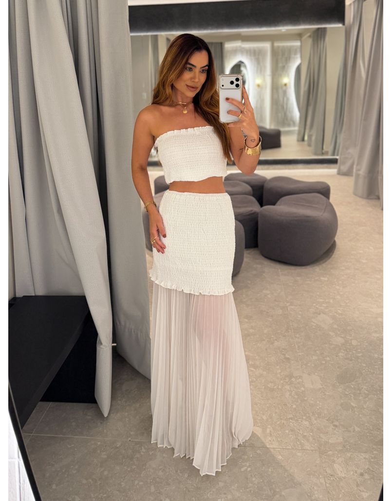 Conjunto Latex Kim Branco 