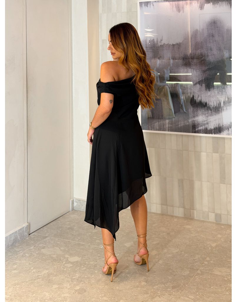 Vestido Degage Preto