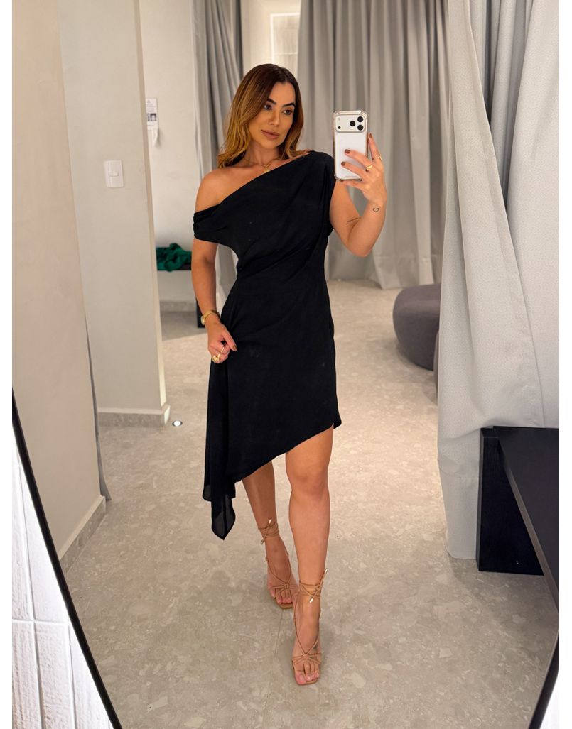Vestido Degage Preto