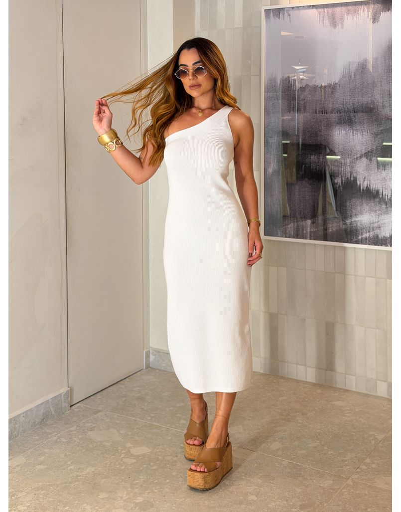 Vestido Lurex Morgana Branco