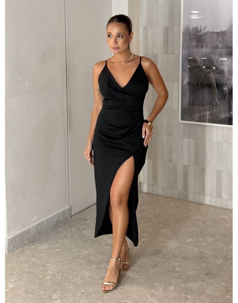 Vestido Alça Nara Preto