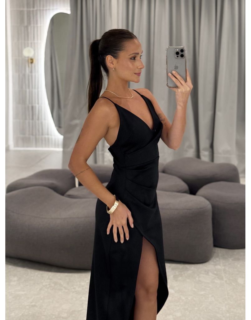 Vestido Alça Nara Preto