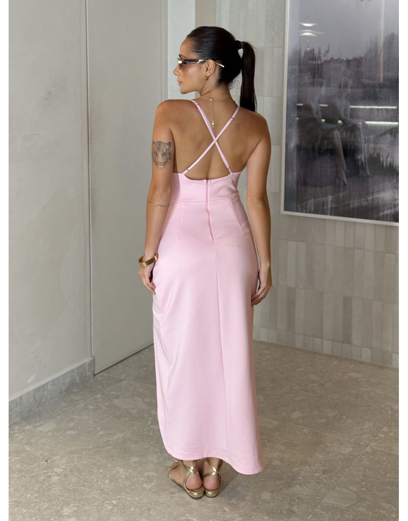 Vestido Alça Nara Rosa