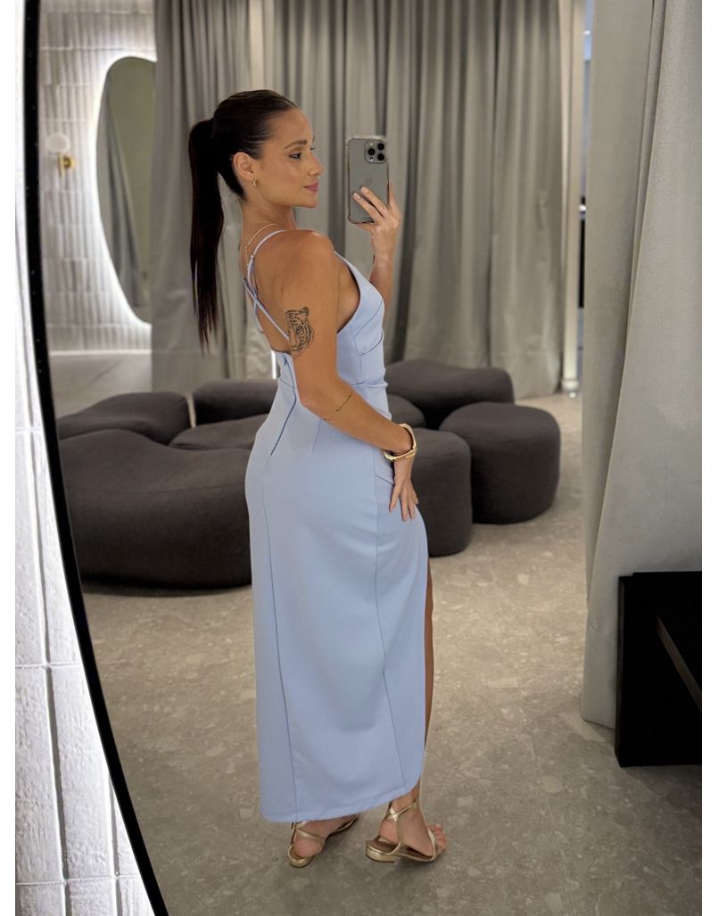 Vestido Alça Nara Azul