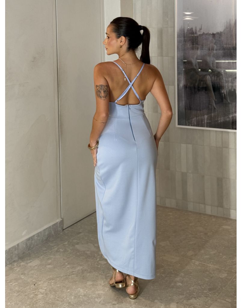 Vestido Alça Nara Azul