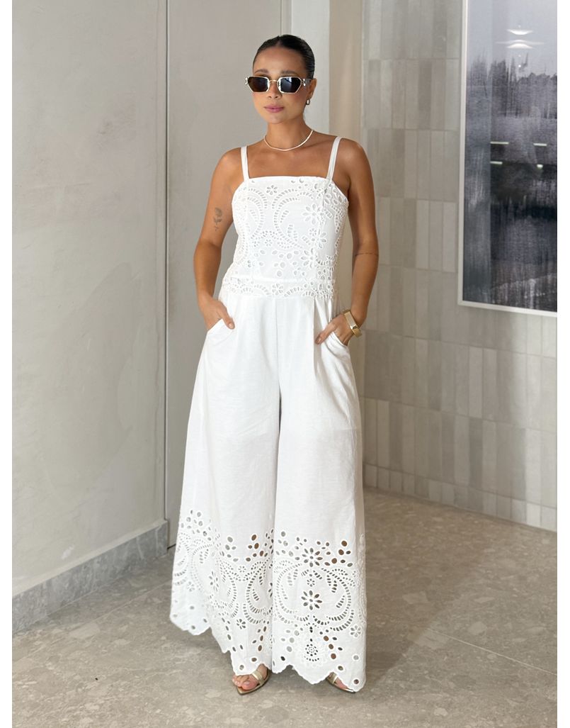 Macacão Laise Melissa Branco